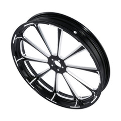 Custom Chrome 23×3.5" Front Wheel Rim Fits For Harley Touring Glide 2008-2024 Non ABS Black Dalia