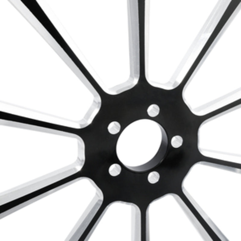 Custom Chrome 23×3.5" Front Wheel Rim Fits For Harley Touring Glide 2008-2024 Non ABS Black Dalia