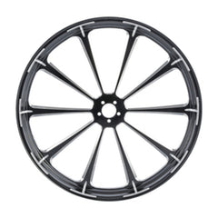 Custom Chrome 30×3.5" Front Wheel Rim Fits For Harley Touring Glide 2008-2024 Non ABS Black Dalia