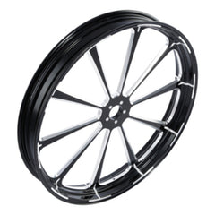 Custom Chrome 30×3.5" Front Wheel Rim Fits For Harley Touring Glide 2008-2024 Non ABS Black Dalia