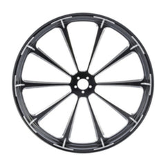 Custom Chrome 30×3.5" Front Wheel Rim Fits For Harley Touring Glide 2008-2024 Non ABS Black Dalia