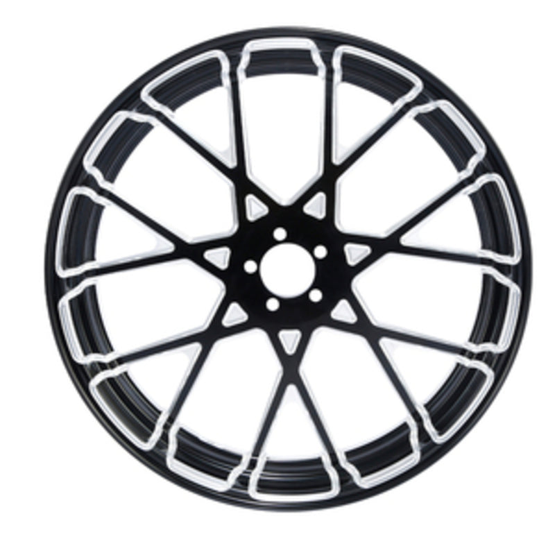 Custom Chrome 18×3.5" Prism Black Anodized Front Wheel Rim Fits For Harley Touring Glide 2008-2024