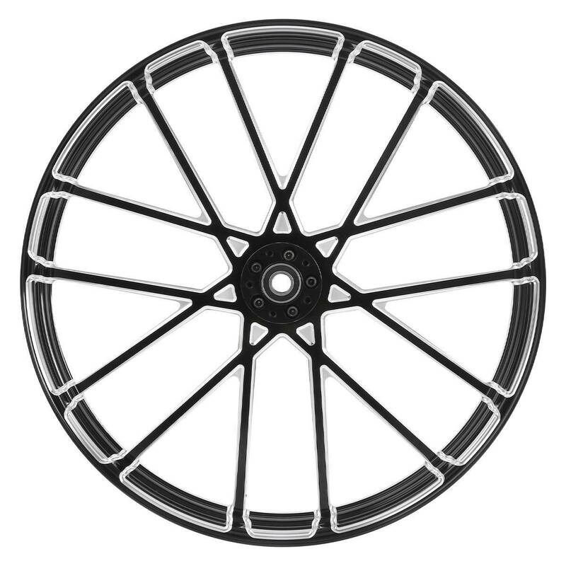Custom Chrome 26×3.5" Prism Black Anodized Front Wheel Rim Fits For Harley Touring Glide 2008-2024