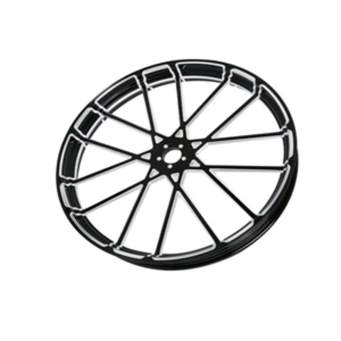 Custom Chrome 30×3.5" Prism Black Anodized Front Wheel Rim Fits For Harley Touring Glide 2008-2024