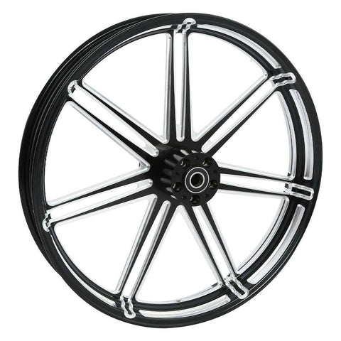 Custom Chrome 18×3.5" Black Anodized Front Wheel Rim The Vee Fits For Harley Touring 2008-2024