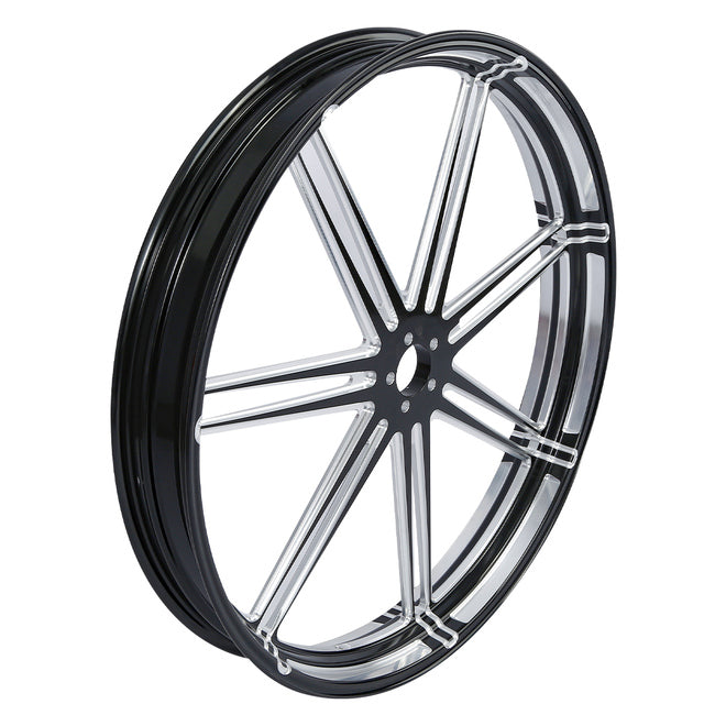 Custom Chrome 21×3.5" Black Anodized Front Wheel Rim The Vee Fits For Harley Touring 2008-2024