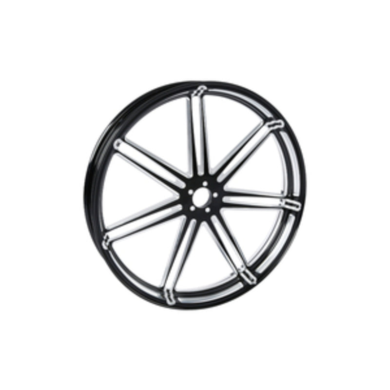 Custom Chrome 23×3.5" Black Anodized Front Wheel Rim The Vee Fits For Harley Touring 2008-2024