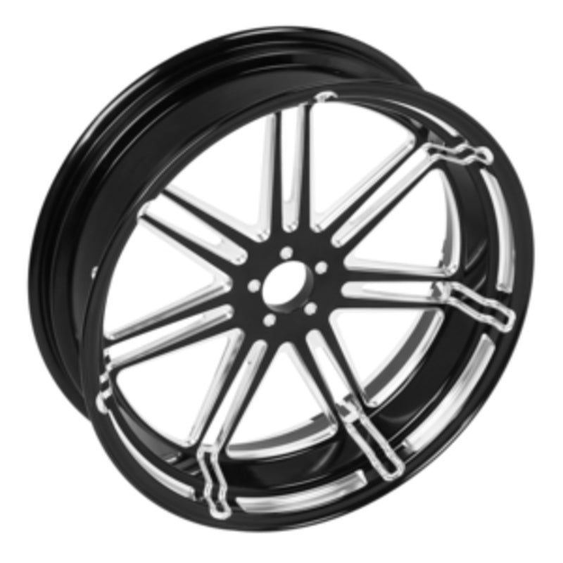 Custom Chrome 18"×5.5" Black Billet Rear Wheel Rim Fits For Harley Touring Glide 2008-2024 Non ABS