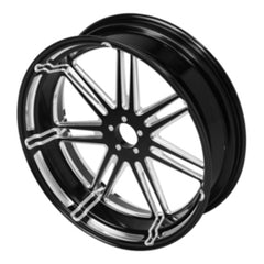 Custom Chrome 18"×5.5" Black Billet Rear Wheel Rim Fits For Harley Touring Glide 2008-2024 Non ABS