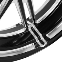 Custom Chrome 18"×5.5" Black Billet Rear Wheel Rim Fits For Harley Touring Glide 2008-2024 Non ABS