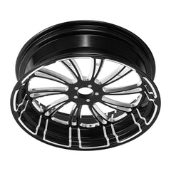Custom Chrome 18" 5.5" Black Billet Rear Wheel Rim 10 Spoke Fit For Harley Touring Glide 2008+