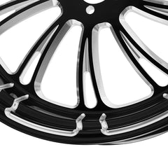 Custom Chrome 18" 5.5" Black Billet Rear Wheel Rim 10 Spoke Fit For Harley Touring Glide 2008+