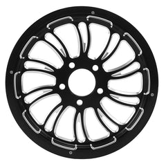 Custom Chrome Rear Wheel Belt Pulley Sprocket T68*25"Fits For Harley Touring 2009-2023 Non ABS Black Anodized