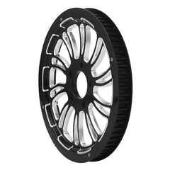 Custom Chrome Rear Wheel Belt Pulley Sprocket T68*25"Fits For Harley Touring 2009-2023 Non ABS Black Anodized