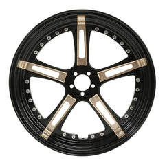 Custom Chrome 18 3.5" Billet CNC Front Wheel Rim 5 Spokes Black Anodized Fits For Harley Touring Custom