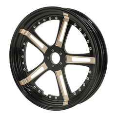 Custom Chrome 18 3.5" Billet CNC Front Wheel Rim 5 Spokes Black Anodized Fits For Harley Touring Custom