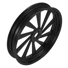 Custom Chrome 18" 3.5" CNC Black Billet Front Wheel Rim 10 Spoke Fit For Harley Touring Custom