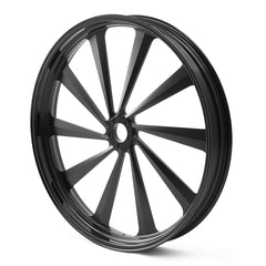Custom Chrome 26"×3.5" CNC Black Billet Front Wheel Rim 10 Spoke Fit For Harley Touring Custom