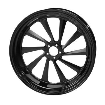 Custom Chrome 18 5.5" Rear Wheel Rim Black Billet 10 Spokes for Harley Touring Glide 2008+