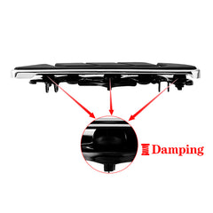 Custom Chrome Anti-Slip Rider Footboards Floorboards Kit Gloss Black Chrome Fit For Harley Touring Softail