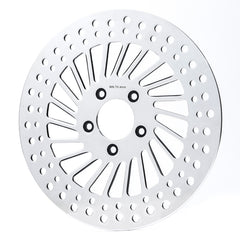 Custom Chrome 11.8" Front Left Brake Rotor Chrome Fits For Harley Touring Street Road Glide 2008-2023