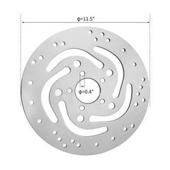 Custom Chrome 11.5"Rear Right Brake Rotor Fit For Harley Touring 2000-2007 Dyna & Softail 2000-2017