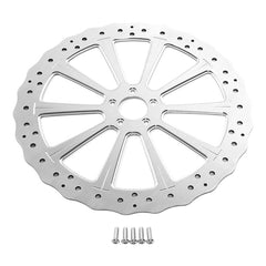 Custom Chrome 18"Rear Brake Rotor Fit For Harley Touring 2000-2007 Dyna & Softail 2000-2017 XL 2000-2010