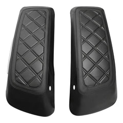 C.C. RIDER Saddlebag Lid Covers Lattice Stitching Protect Saddlebags For Harley Touring Street Glide Road Glide 2014-2024