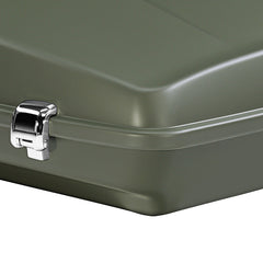 HR3 Deadwood Green Denim 5.5" Razor Style Touring Trunk Luggage For 14-24 Harley Touring