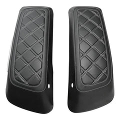 C.C. RIDER Saddlebag Lid Covers Lattice Stitching Protect Saddlebags For Harley Touring Street Glide Road Glide 2014-2024