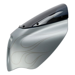 HR3 Barracuda Silver Denim Headlight Fairing & Windshield Fit For Harley Softail FXBB FXLR 2018-2025