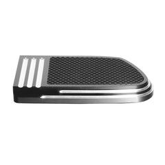 Custom Chrome Rebel Large Brake Pedal Pad Chrome, Black Anodized Fit For Harley Touring Softail Trike
