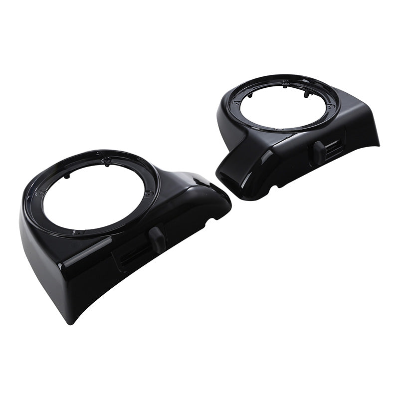 HR3 Vivid Black Lower Fairing Speaker Pods For Harley Touring Models 2014-2024