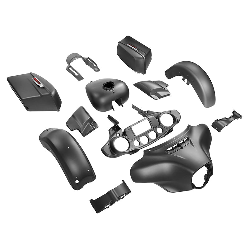 HR3 Industrial Gray Denim Complete Body Fairing Kit For Harley Street Glide FLHX 14-23