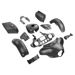 HR3 Industrial Gray Denim Complete Body Fairing Kit For Harley Street Glide FLHX 14-23