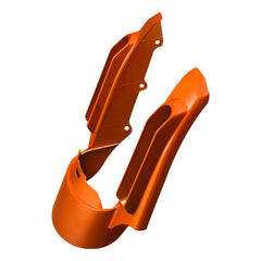 HR3 Scorched Orange / Black Denim CVO STYLE Rear Fender Filler Panel FOR Harley Touring 2014-2023