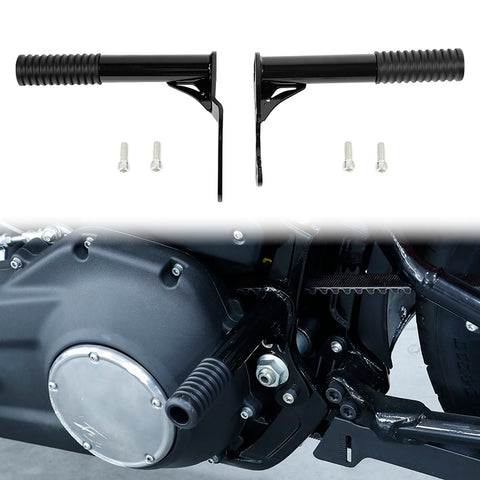 CUSTOM CHROME Rear Engine Guard Crash Bar Protector Footpegs Fit For Harley Low Rider Street Bob Heritage Classic '18-'25