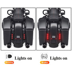 CUSTOM CHROME Saddlebag Filler Support w/ LED Light Fit For Harley Touring '14-'24