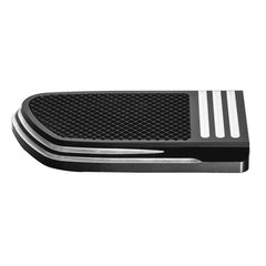 Custom Chrome Rebel Large Brake Pedal Pad Chrome, Black Anodized Fit For Harley Touring Softail Trike