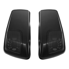 HR3 Black Denim CVO Saddlebag Lids With 5" x 7" Speaker Cutouts For Harley Touring 2014-2023