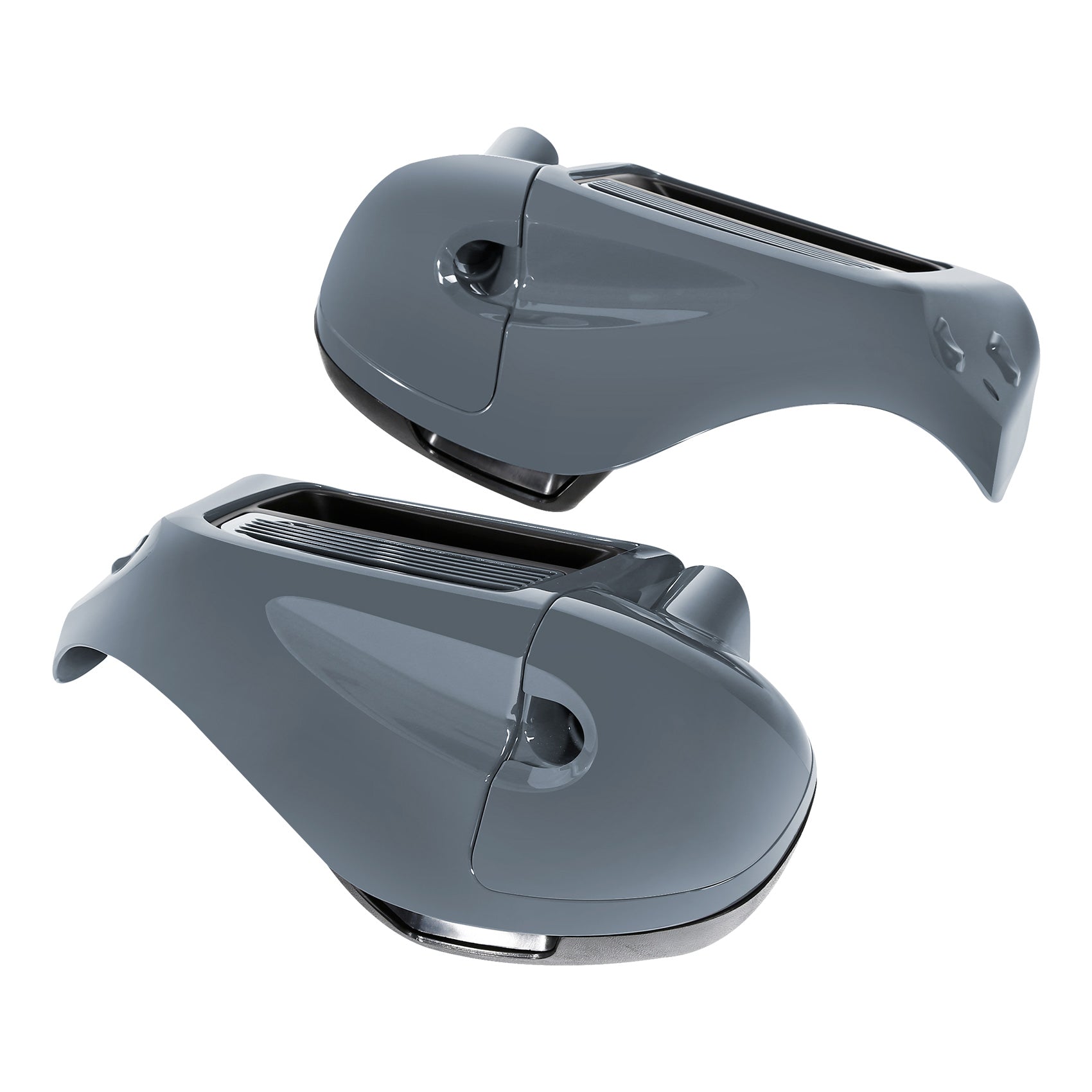 HR3 Apple Green / Gunship Gray Vented Lower Fairing Kit For Harley Touring Models 2014-2023 (Fits water-cooled models)