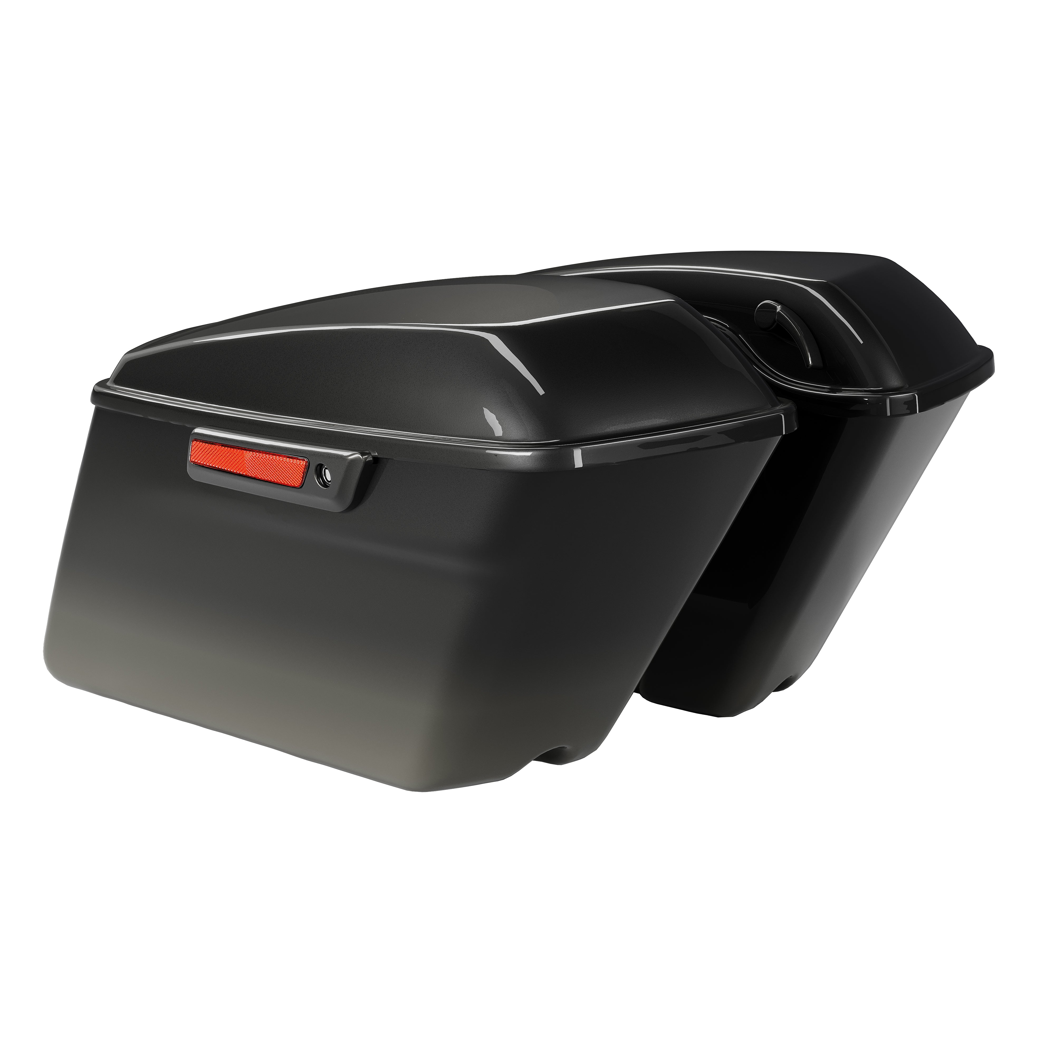 HR3 Black Earth Fade Hard Saddlebags Harley Hard Bags For 14-23 Harley Touring