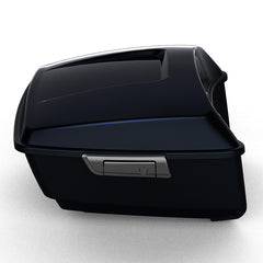 HR3 Mako Shark Fade 13.7" King Size Touring Trunk Luggage For 14-24 Harley Touring