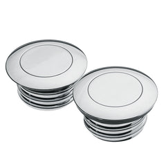 Custom Chrome Chrome Billet Aluminum Vented & Nonvented Gas Cap Set Fit For Harley 82-95 Model