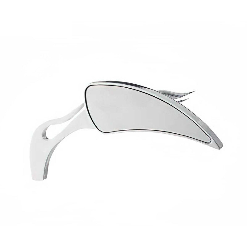 Custom Chrome Chrome Rearview Side Eclipse Mirrors Flame Stem Fit For Harley Touring Sportster