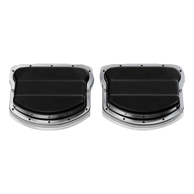 Panhead Rocker Boxes Custom Chrome Panhead Valve Rocker Boxes Top Covers Black Fit For Evol ...