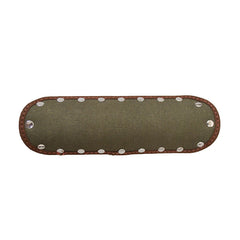 Custom Chrome Universal Army Green 9” Canvas Exhaust Heat Shields Plain
