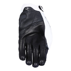 Five 5 Gloves 02 Street Stunt EVO2 Leather Men's Motorcycle S~XXXL Black & White