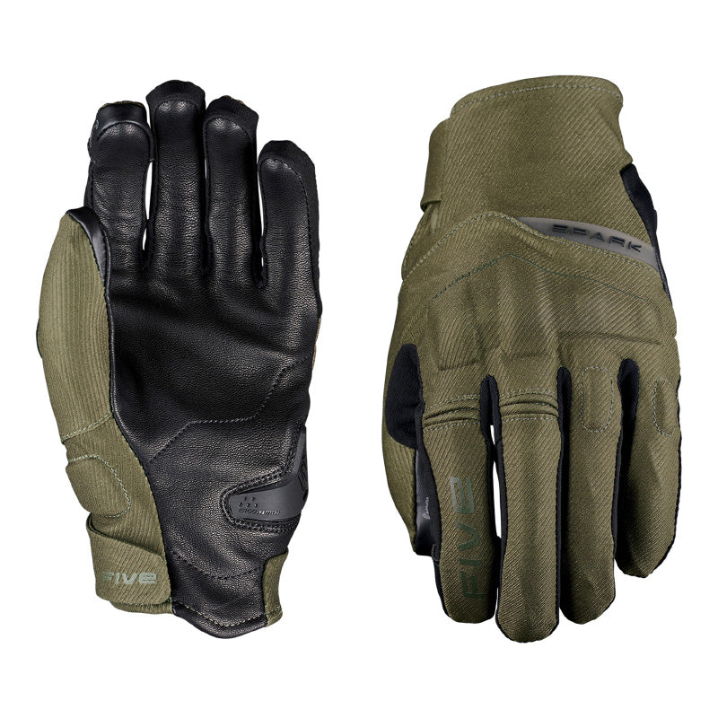 Five 5 Gloves 03 URBAN SPARK Leather Men's Motorcycle Size S~XXXL Khaki