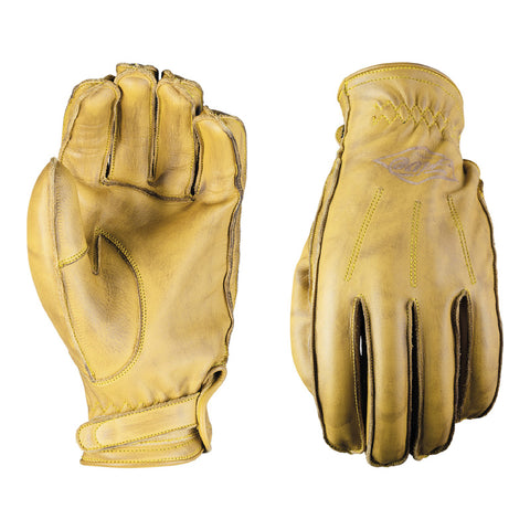 Five 5 Gloves 04 CUSTOM IOWA 66 Leather Men's Motorcycle Glove S~XXXL Brush Gold